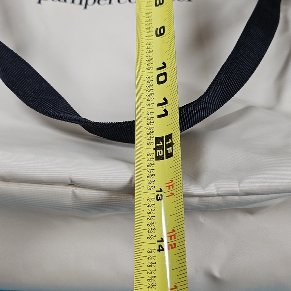 Pampered Chef Large Tote Bag Cream Black - Picture 9 of 11